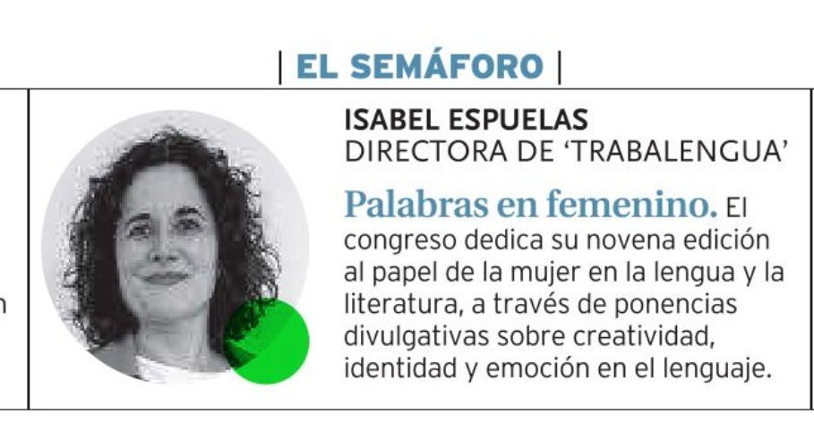 Celebramos <a href="/trabalenguaES/">trabalenguaES</a> del viernes 24 (noche) al domingo 26 (mediodía) en Logroño y San Millán de la Cogolla (cuna del español). Es un congreso íntimo, donde congenian ponentes con asistentes, y todos aprendemos. 

Luego no digas «Ay, no me enteré».

Programa completo: