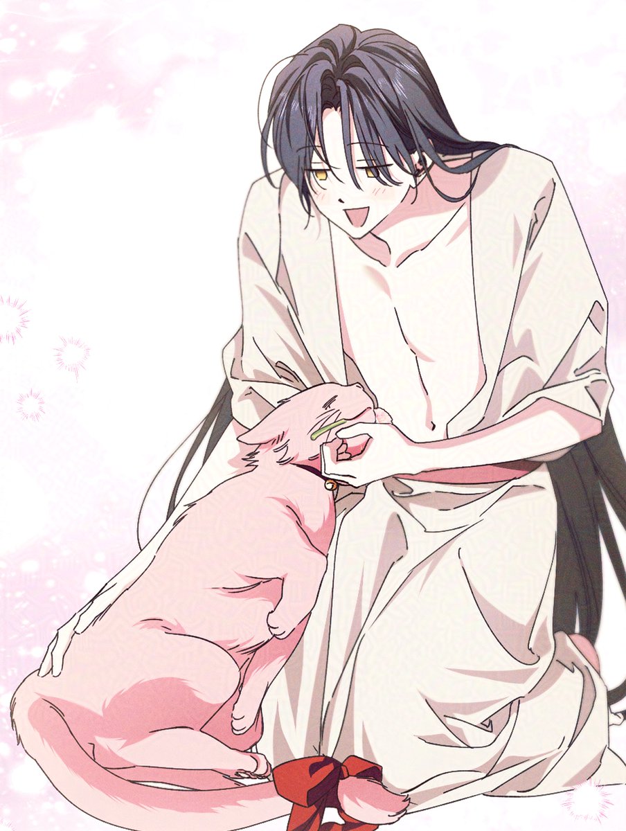 &lt;석류를 삼킨 뱀&gt; 27화 업로드😸

"방금 전 여기에 분홍색 고양이가 있었는데..."

고양이마저 아름다운 웹툰이 좋다고 말해...😭

🐍완전판
ridibooks.com/books/49460001…

🐍개정판
ridibooks.com/books/49460002…