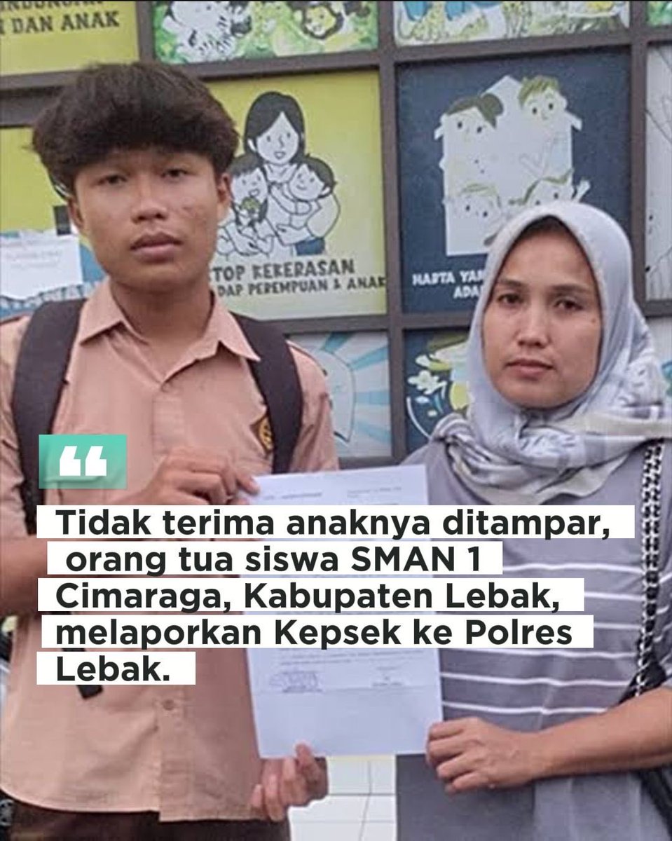 afdhalAF7's tweet photo. MIRIS! Ibu Kepsek akhirnya DINONAKTIFKAN 🥺

- Ada siswa MEROKOK di sekolah
- Dihukum oleh Kepala Sekolan
- 630 Siswa MOGOK karena temannya dihukum
- Orang tua siswa PEROKOK laporkan Kepsek
- Gubernur dan Kadisdik MENONAKTIFKAN Kepsek

SELAMAT MENYONGSONG GENERASI INDONESIA EMAS https://t.co/0FuhudZQ92