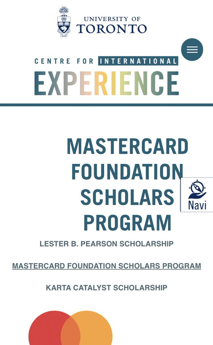 ok_mayowa's tweet image. Some MasterCard scholarships you can check out. #scholarships #Mastercard #Masters
mastercardfdn.scholars.ubc.ca/graduate-admis…
mcfscholarsprogram.berkeley.edu/apply-be-maste…
internationalexperience.utoronto.ca/global-experie…