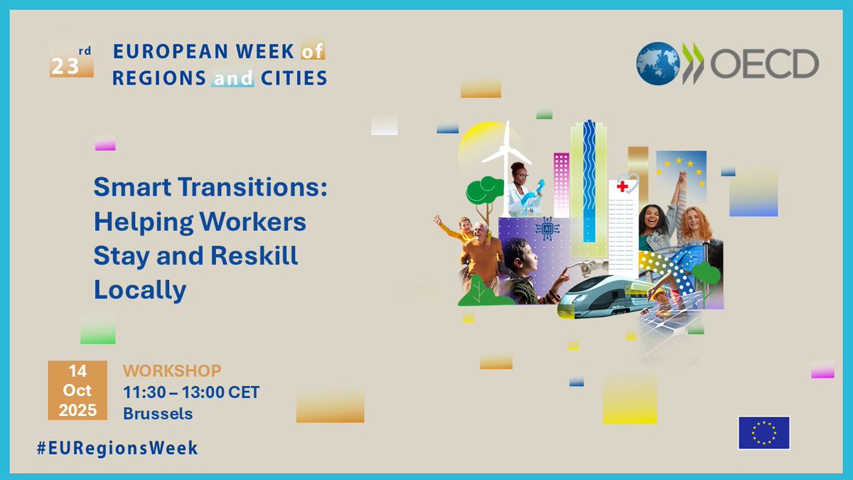 📢 Join us live at #EURegionsWeek 

Tune into our workshop exploring skills-first, place-based approaches to help workers transition locally into future-proof jobs.

Livestream🔗 lnkd.in/ecNWY53y