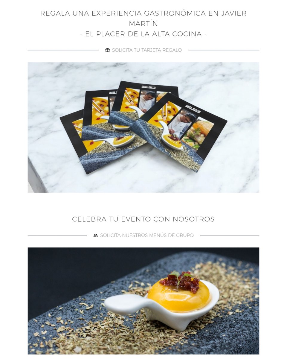 🍽️ ¿Buscas un lugar diferente para disfrutar de una experiencia gastronómica inolvidable? En Restaurante Javier Martín tenemos todo lo que necesitas. 🌟

¡Ven y déjate enamorar por nuestra pasión por la gastronomía! 🥂

#RestauranteJavierMartín #ExperienciaGastronómica