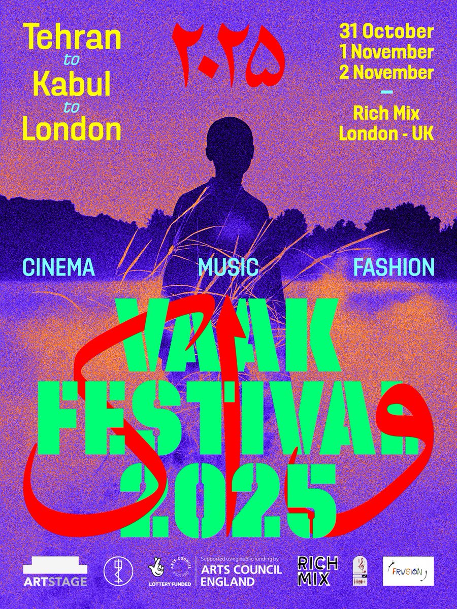 Oct 31 - Nov 02 -  Cinema - Fashion - Concerts + Workshops celebrating Persian language arts at #VaakFestival <a href="/RichMixLondon/">Rich Mix</a>  - 35-47 Bethnal Grn Rd, London E1 6LA. Ages 12+ Wheelchair friendly venue. Epic events! <a href="/Vaak_Records/">Vaak Records</a> <a href="/twobirdsinatree/">Two Birds In A Tree Publicity</a> 
facebook.com/events/1702406…
