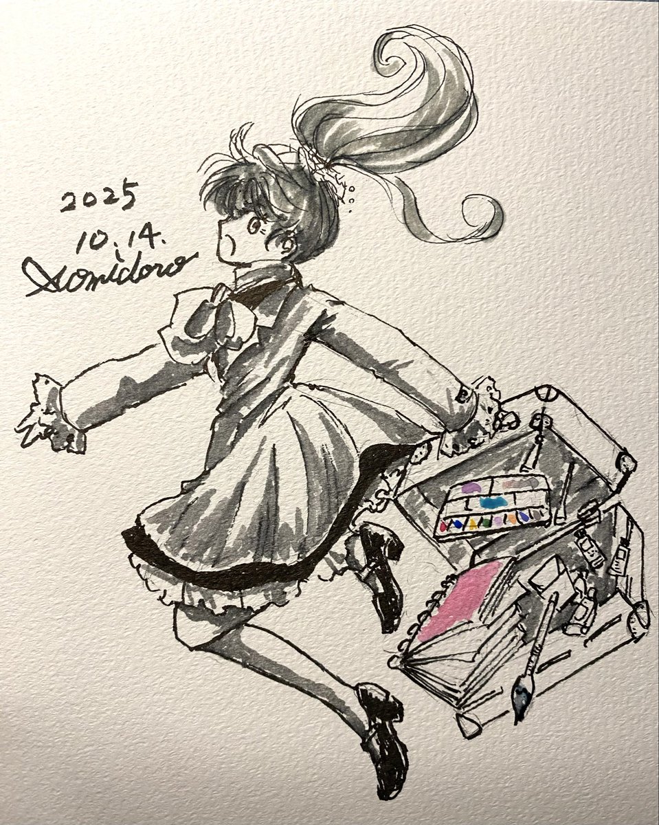#inktober #kuretake_inktober2025
#インクトーバー2025
Day 14.