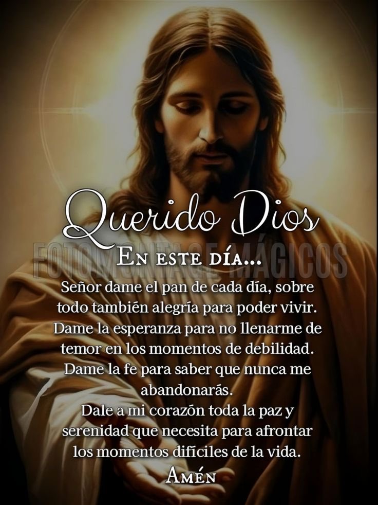 jalisco52's tweet image. Padre Celestial en éste día dános el pan diario, la alegría de vivir, la esperanza para no tener temor y fe para saber que nunca nos abandonarás