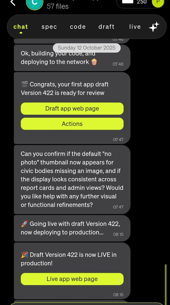 _The_PC__'s tweet image. 🥇🥇🥇🥇422 versions, 57 files, 5 API integrations, custom domain, 1GB of datasets uploaded, Volunteer &amp;amp; NGO registration system via Internet Identity, and Caffeine runs flawlessly. Trust me, @caffeineai is faar ahead of Web 2, and it's still in alpha! 🚀 #Web3 #Caffeine