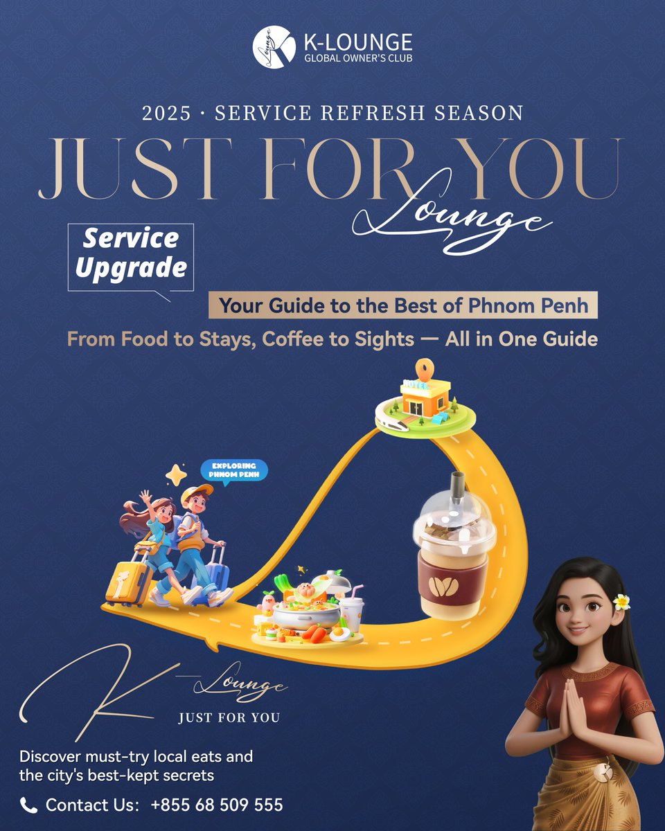 ThePinnacleKH's tweet photo. —2025 Service Refresh Season —
✨ [The Ultimate Guide] ✨
Your Guide to Phnom Penh
Seamless Exploration, Authentic Tastes
—More services coming soon—

#ThePinnacleResidence #radissonblu #ReadyToMoveIn #homeforsale #JustForYou #SixDimentionalServiceSystem #GlobalOwnerClub https://t.co/vSVHaW0hYk