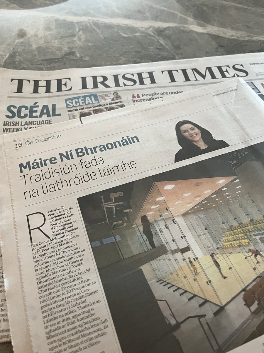 m_nibhraonain's tweet image. Mo cholún spórt i Scéal san @IrishTimes inniu