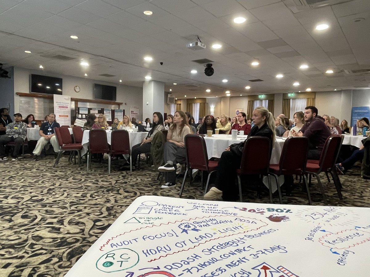 DrJude_G's tweet photo. An honour to be at our @rdash_nhs 2nd Annual AHP conference today - lots of people in attendance including experts by experience, experts by education - focus on quality and safety (specifically outcomes and personalised care! #livingourpromises https://t.co/892nSpKVrC