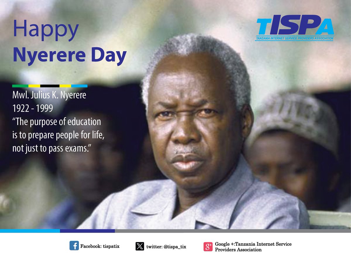 tispaixp's tweet photo. Happy Nyerere Day. https://t.co/UJeovvqQV1