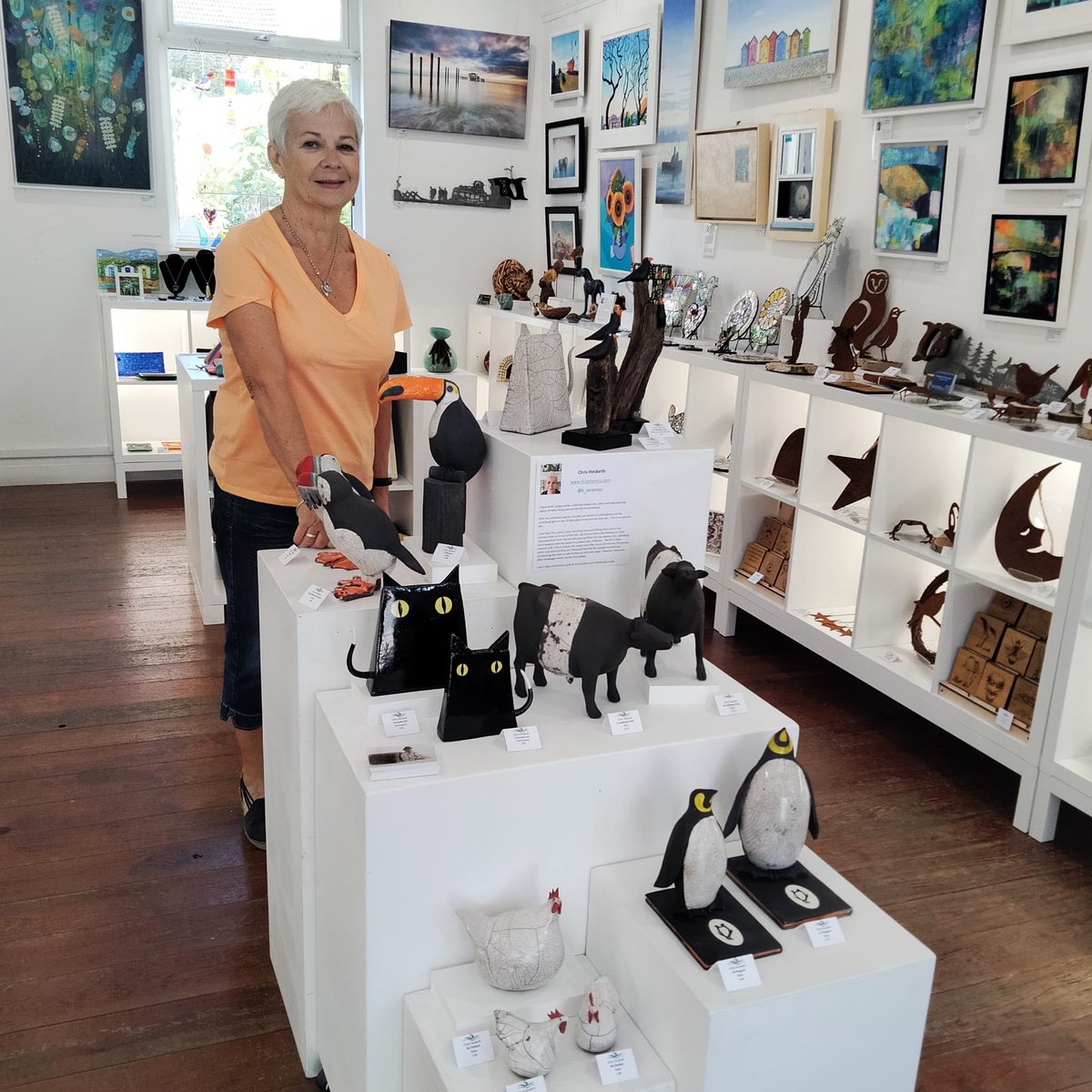 Meet our Guest Artist of the Month

Chris Hesketh's joyful, characterful ceramic animals have already brought plenty of smiles to our gallery and we can’t wait for you to see them in person.
#ShorehamArtGallery #CeramicAnimals #ShopLocal #ShorehamBySea

shorehamgallery.co.uk
