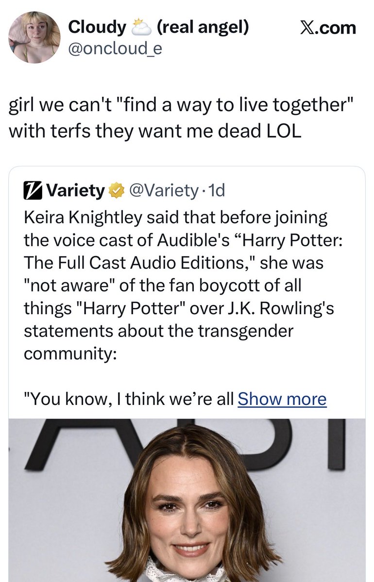 MeghanEMurphy's tweet image. The narcissism of these men! No one wants you dead. They just want you out of the girls’ change room.
Get over yourself good god.