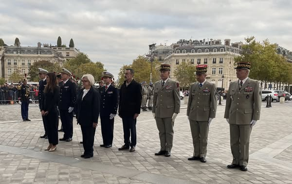 L'ANOPEX, avec son porte-drapeau national et son délégué général, a eu l'honneur de participer ce 13 octobre à la 1ère Flamme sous l' Arc de Triomphe, de <a href="/CaVautrin/">Catherine Vautrin</a> Ministre des armées et des anciens combattants et de sa ministre déléguée Alice Rufo <a href="/DGRIS/">griseld Henriquez</a>