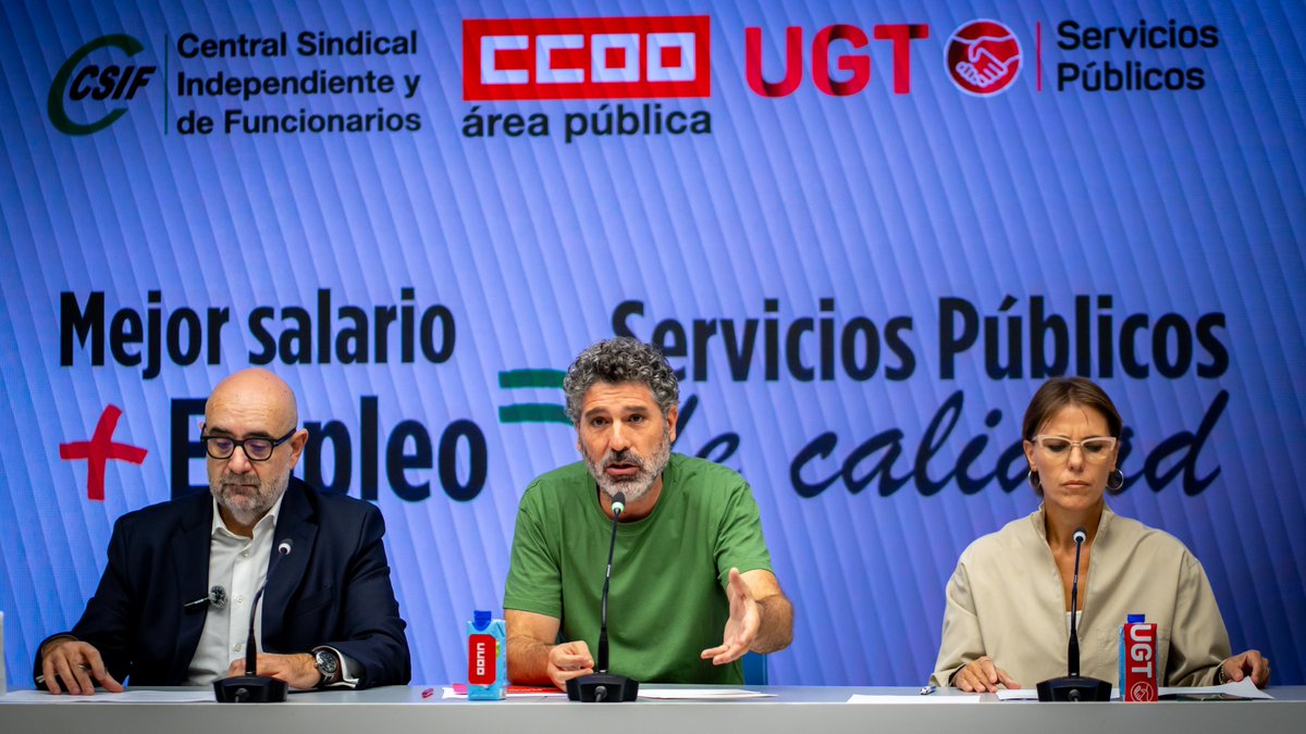 ❌ El Ministerio para la Transformación Digital y de la Función Pública continúa sin negociar la subida salarial del personal público.

📅 Si Óscar López continúa bloqueando las negociaciones, convocaremos huelga en diciembre.

#CumpleLoPactado

➡️ fsc.ccoo.es/noticia:738777