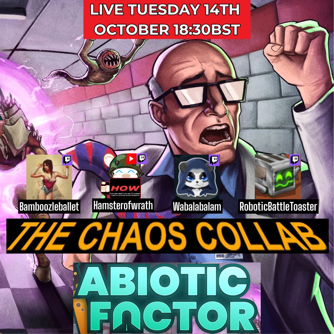 StormHamster's tweet image. Join us at 18:30BST for more Amazing safety viol...I mean SCIENCE in Abiotic Factor with the Chaos Collab. twitch.tv/hamsterofwrath &amp;amp; youtube.com/live/uHAoqebPc…

#twitch #youtube #livestream #abioticfactor #gaming