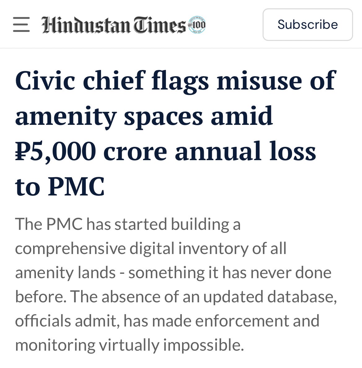 VishalBhargava5's tweet image. The new Pune Municipal Commissioner gets cracking on misuse of amenity plots.
Plots meant for schools, gardens & hospitals - being illegally occupied.
The Commissioner served earlier in PMO. He has a top opportunity.
Indian cities can be great if we just enforce 30% of the laws.