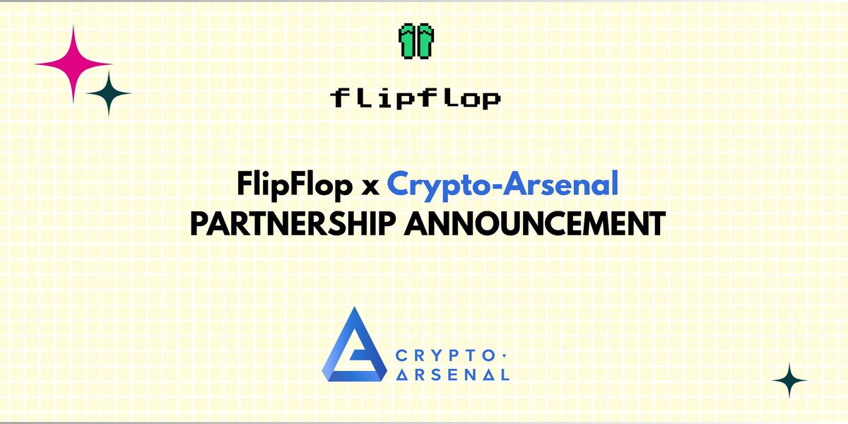 FLOURISHπ (@flourish_d_lfg) on Twitter photo Partnership unlocked!
<a href="/flipfloplaunch/">flipflopGlobal</a> just teamed up with <a href="/CryptoArsena1/">Crypto-Arsenal</a> to push the boundaries of fair launches & innovation in crypto.
The future of fair launches looks even brighter.
Keep your eyes peeled!
#FFFP Partnership unlocked!
<a href="/flipfloplaunch/">flipflopGlobal</a> just teamed up with <a href="/CryptoArsena1/">Crypto-Arsenal</a> to push the boundaries of fair launches & innovation in crypto.
The future of fair launches looks even brighter.
Keep your eyes peeled!
#FFFP