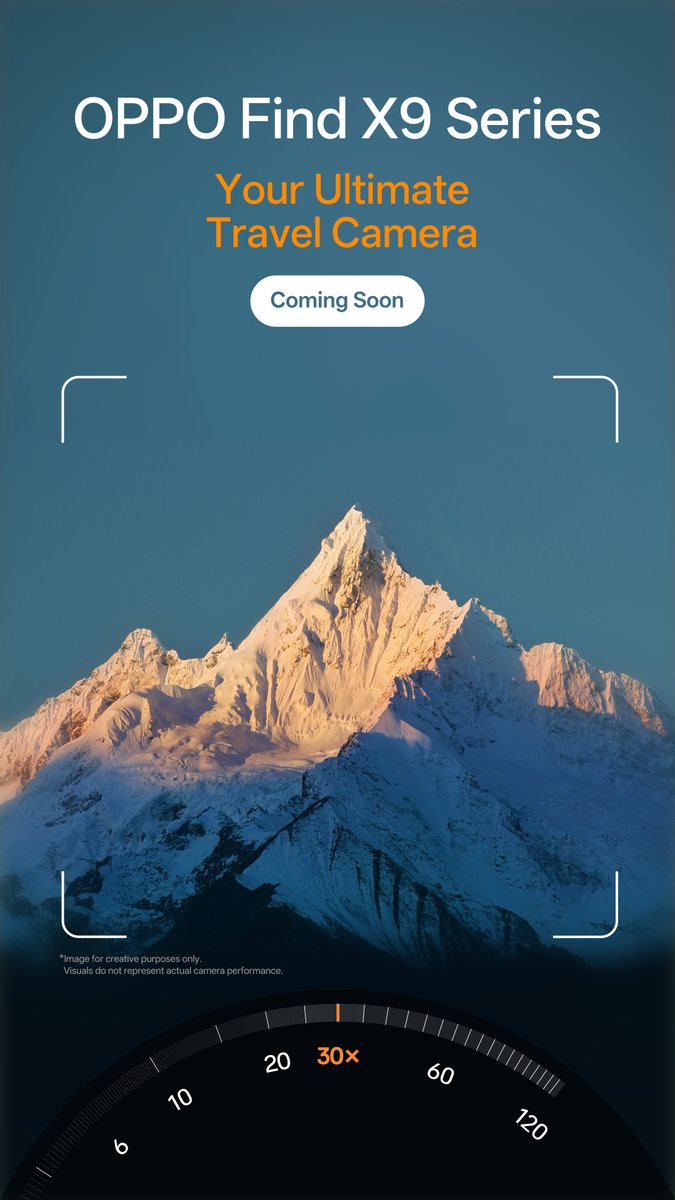 oppo's tweet image. Your companion for mastery of mobile imaging 📸 #OPPOFindX9Series