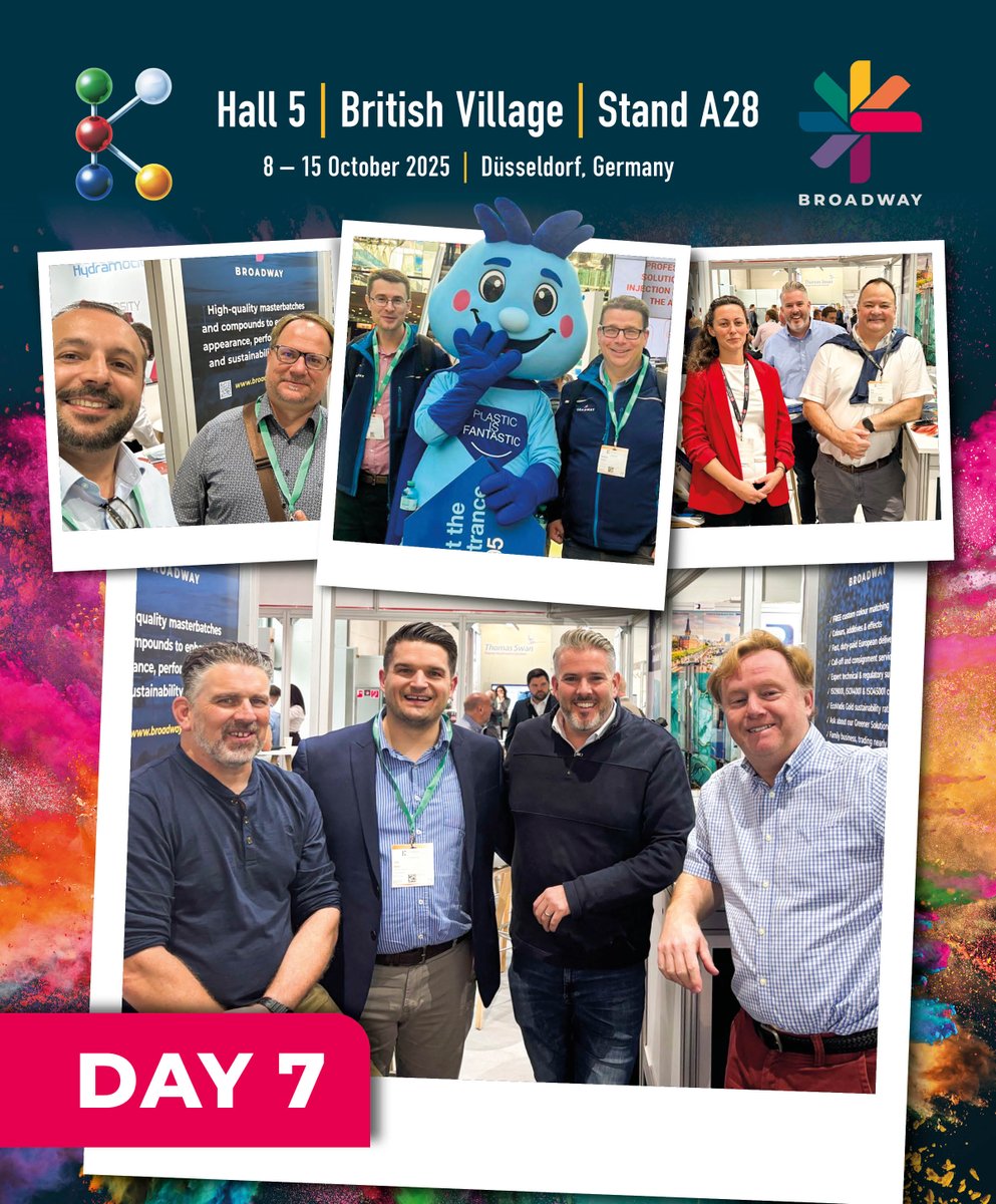 Week two of <a href="/K_tradefair/">K Trade Fair</a> is in full swing here at Messe Düsseldorf 🇩🇪with some fresh energy on our stand: Ben Copling – Product &amp; Process Development Manager and Joe Allen – UK Sales Manager. If you're at K, drop by and say hi 👋 Hall 5 Stand A28.

#K2025 #PlasticManufacturing