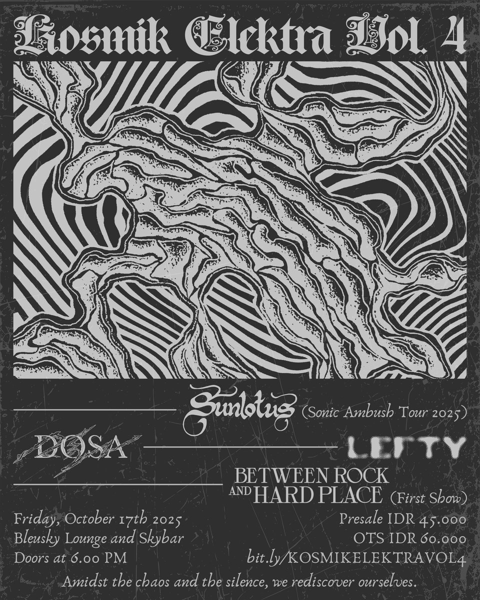 Pulanglah, tertawa dan pahamilah. Dendam atas kematian yang kau tertawakan, akan aku balas tanpa tersisa.
bit.ly/KOSMIKELEKTRAV…