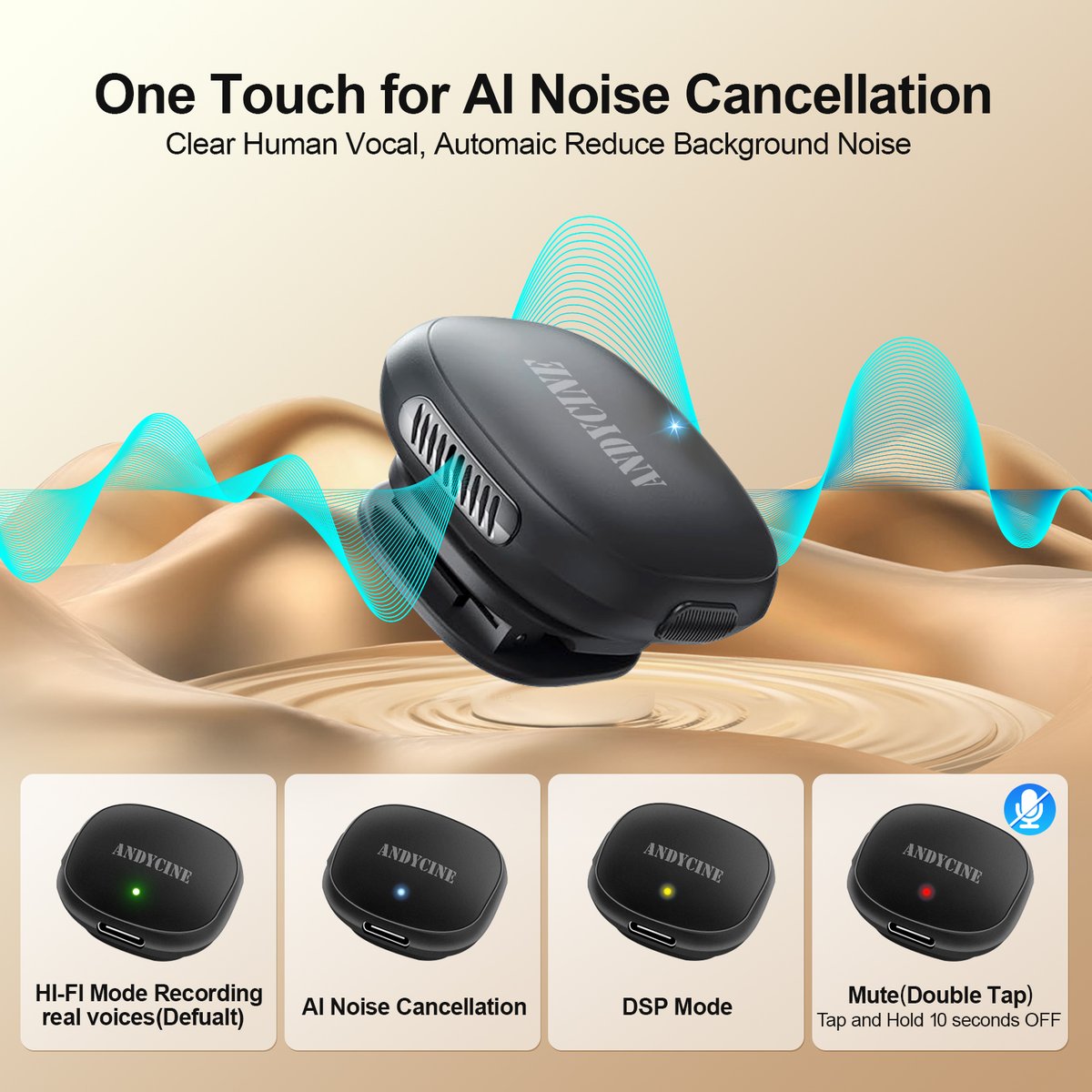 Andycinegear's tweet image. AI that listens smarter 🎧
The ANDYCINE MC Wireless Mic cuts out wind &amp;amp; background noise automatically — so your voice stays clear wherever you go.

#andycine #andycinemc #wirelessmicrophone #ai #audiogear #noisereduction