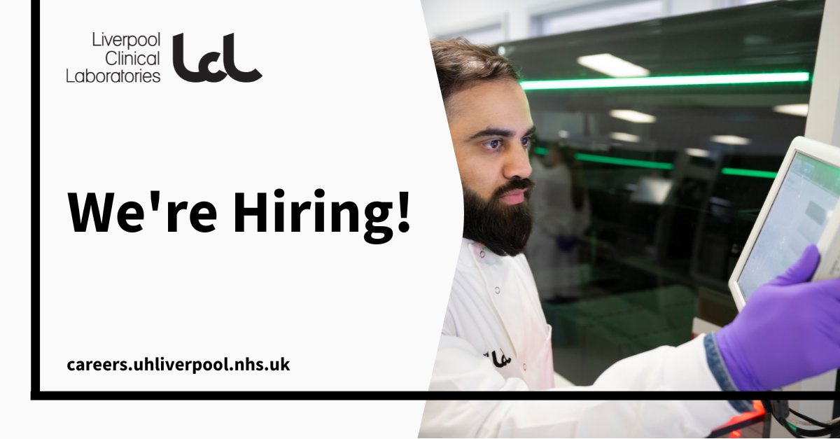 lplclinlabs's tweet photo. An exciting opportunity has arisen for a Senior Biomedical Scientist to join our Histology department at Liverpool Clinical Laboratories.

More information👇 https://t.co/iWjNB9tnk6