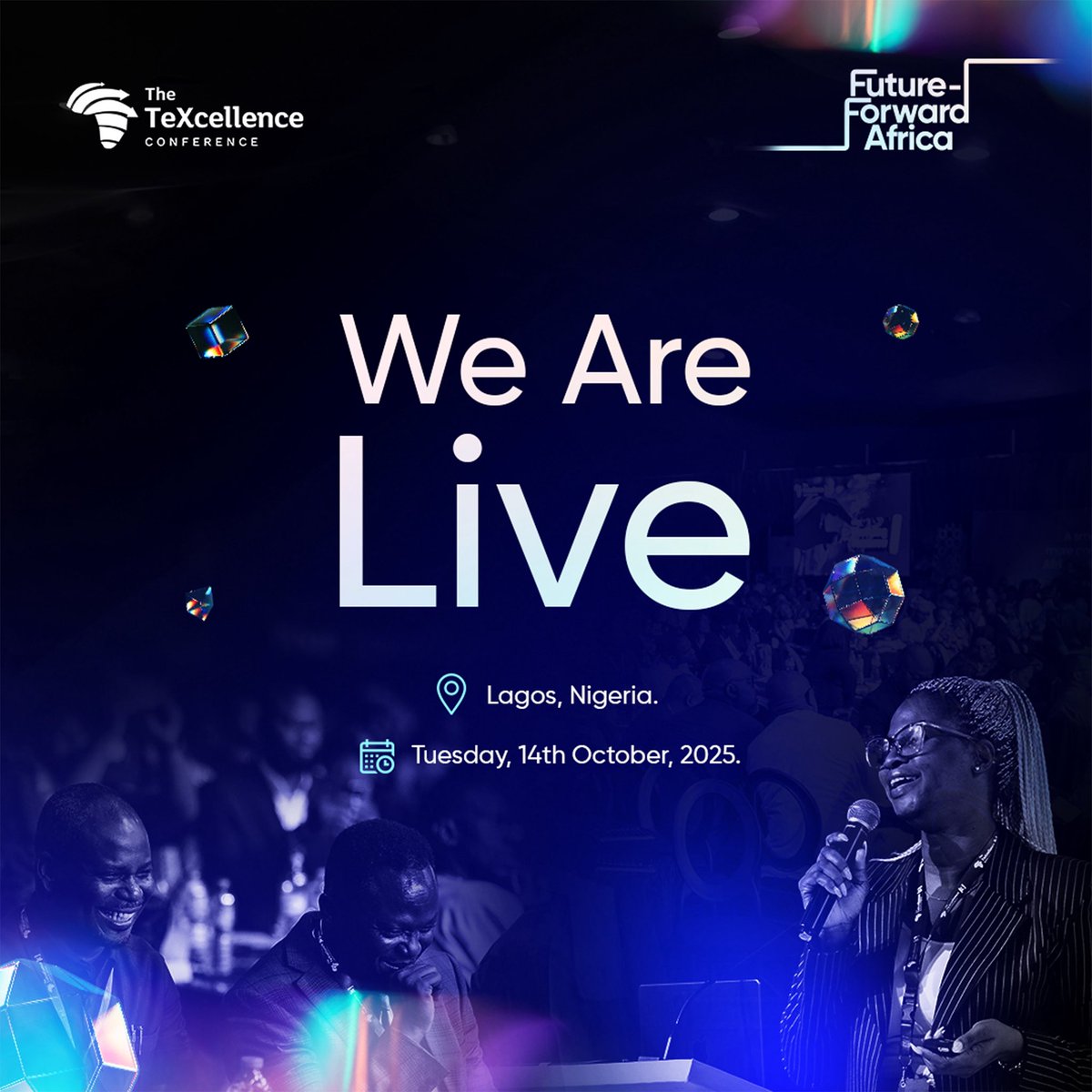 CWGAfrica's tweet image. We’re LIVE at #Texcellence2025! ⚡
The conversations shaping Africa’s tech future are happening right now, and you don’t want to miss it.
Tune in, follow the buzz, and be part of the movement.
#Texcellence#FutureForwardAfrica #Innovation #TechConference