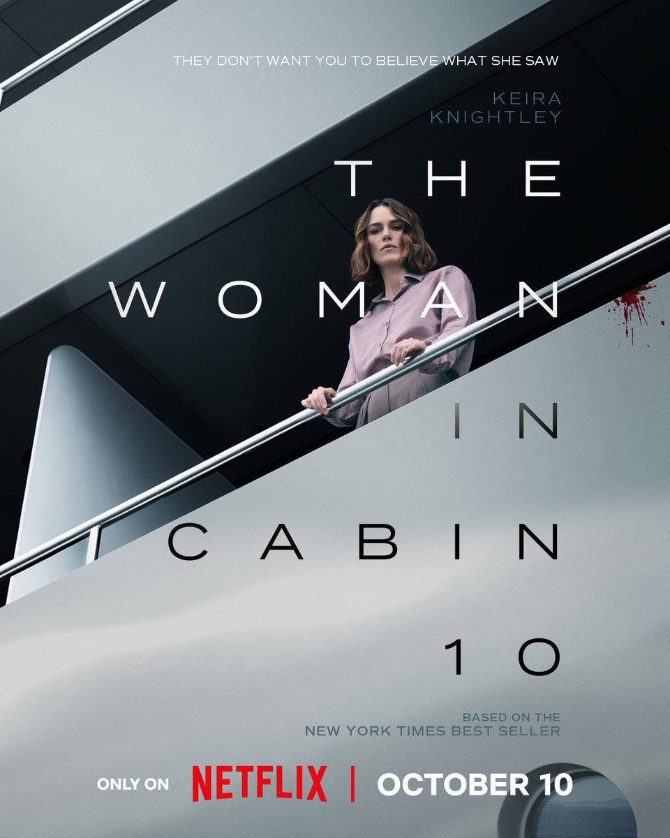 فيلم THE WOMAN IN CABIN 10 2025، في رحلة بحرية، يجتمع عدد من الركاب على متن سفينة فاخرة، من بينهم صحافية تجد نفسها وسط أحداث غامضة لا يلحظها أحد سواها. تبدأ بالبحث عن حقائق مخفية بين جدران المقصورات، لتُتهم بالجنون وتُحاصر بالشكوك. لكن حين يمتلك الإنسان ثباته الداخلي، لا شيء يمكن
