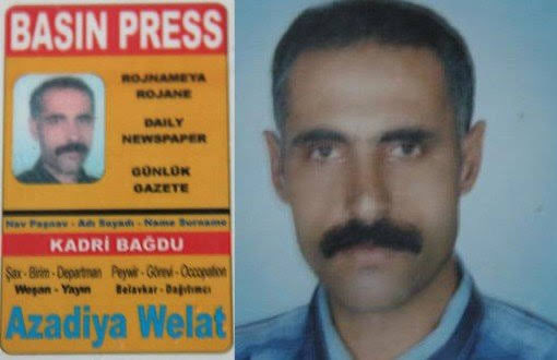 Gazetecilerin katledildiği coğrafya.. Azadiya Welat muhabiri Kadri Bağdu 11 yıl önce bugün Adana’da katledildi. Kimse hesap vermedi kimse ceza almadı. #kadribağdu