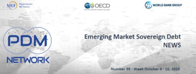 📣The Emerging Market Debt  News - Weekly Newsletter n. 39, 2025 -🗓️ Week Ocober 4-10
is now available here👉shorturl.at/VnNGw
📝Subscribe to our newsletters 
 👉bit.ly/495cxJG
#publicdebt #sovbonds #EmergingMarkets
<a href="/MEF_GOV/">MEF</a>
<a href="/OECD/">OECD ➡️ Better Policies for Better Lives</a>
<a href="/WorldBank/">WorldBank</a>