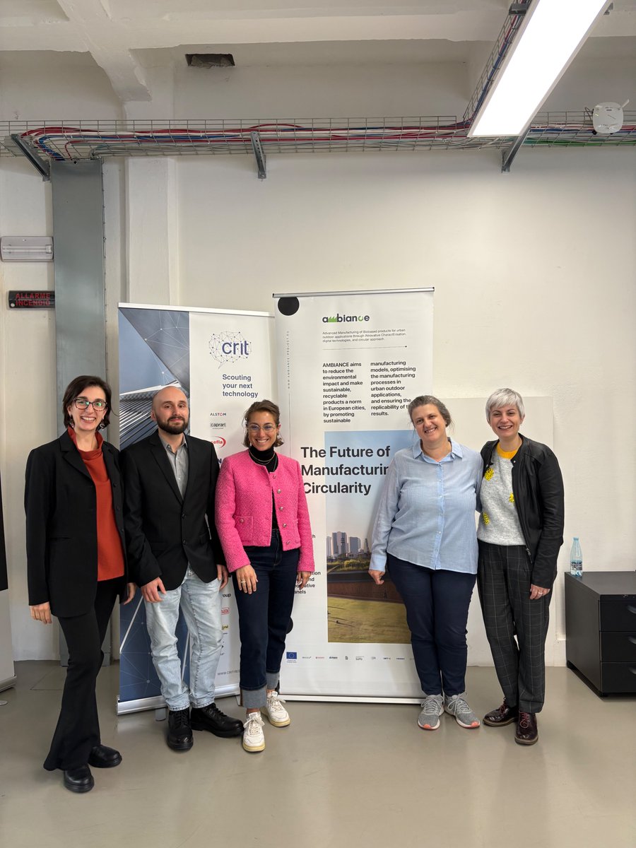 AmbianceEu's tweet image. Designing a Sustainable Future? ✅
Our training day, organised by CRIT, was a success!

Companies, startups, and students came together to explore the future of #SustainableDesign and #MaterialInnovation through sessions on:
🟢 #Biopolymers – exploring #Biobased and