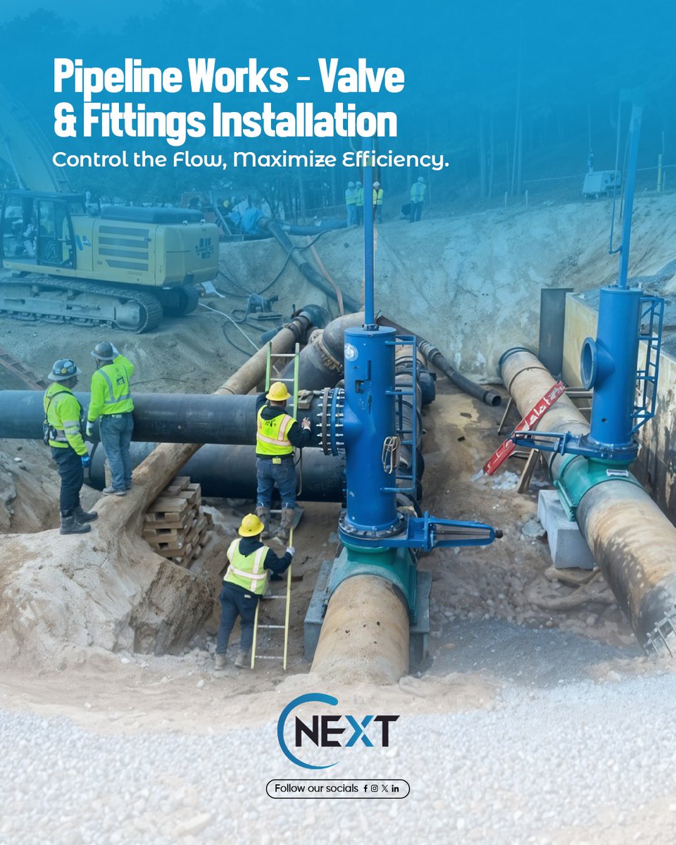 cnextsa's tweet image. Control the flow. Boost efficiency.
Cnext valve and fittings solutions keep pipelines running smoothly.

#PipelineWorks #Cnext #ValveInstallation #EfficientOperations