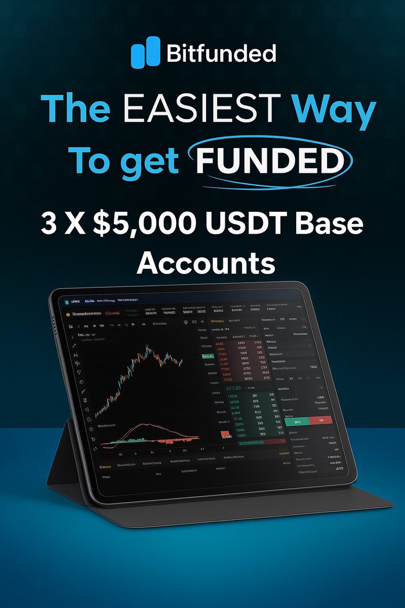 theplaymakerxx's tweet image. 🚨GIVEAWAY ALERT🚨
I'm thrilled to announce my new partnership with @bitfunded the easiest way to get funded
3x $5K Funded Challenge 📈
🟣Must Follow @bitfunded | @theplaymakerxx
🟣Like + Repost
🟣Must join t.me/thePlayyground
🟣Tag 3 traders in the comment