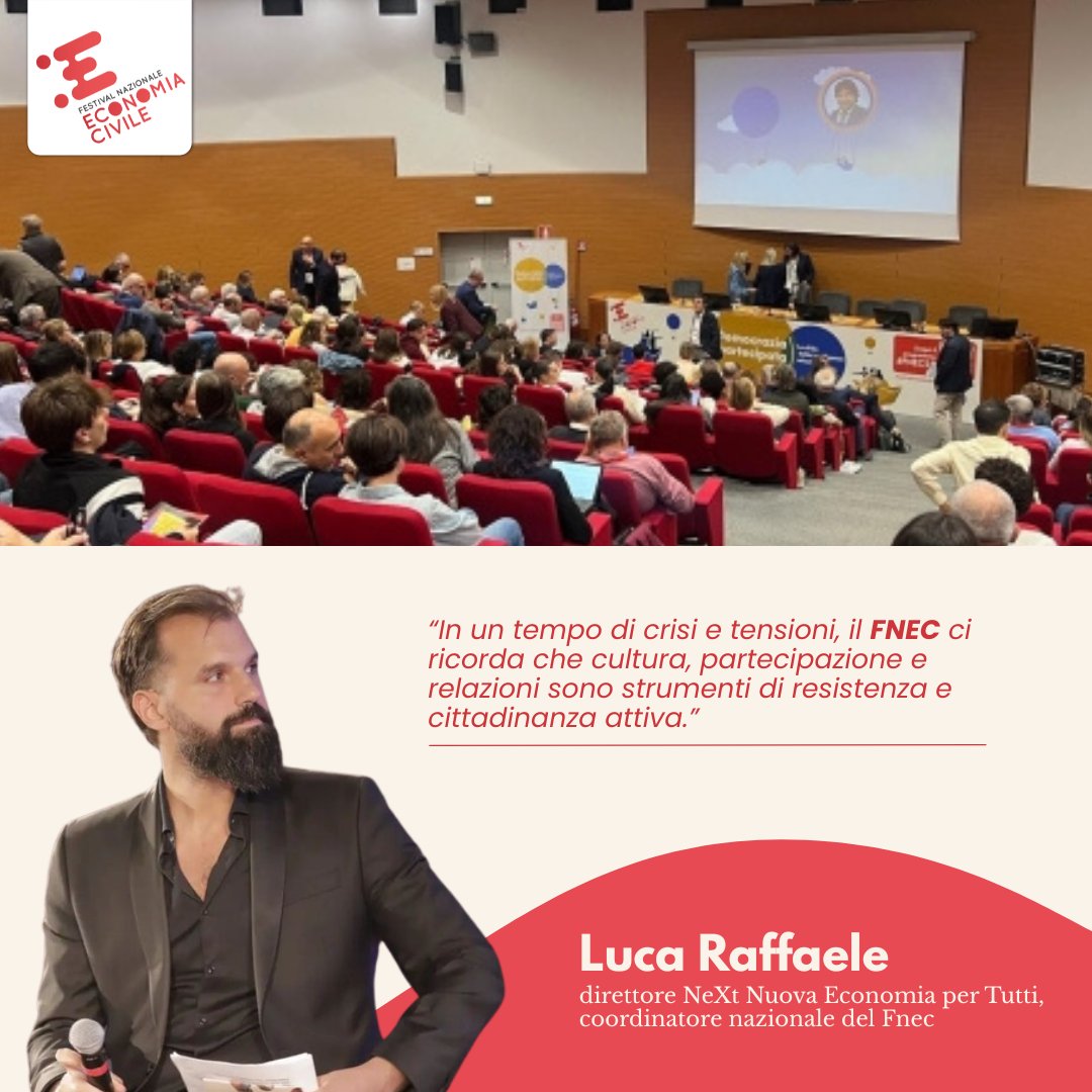 fnecfestival's tweet image. 📖 “Costruire equità e pace”

«Il #FNEC non è solo un evento, ma un movimento che trasforma la relazione in forza politica e civile» @LucaRaffaele1 

Dal Festival al Premio Bilanci di Sostenibilità, un’eredità che diventa impegno concreto sui territori.
🔗 tinyurl.com/5n9yz89m