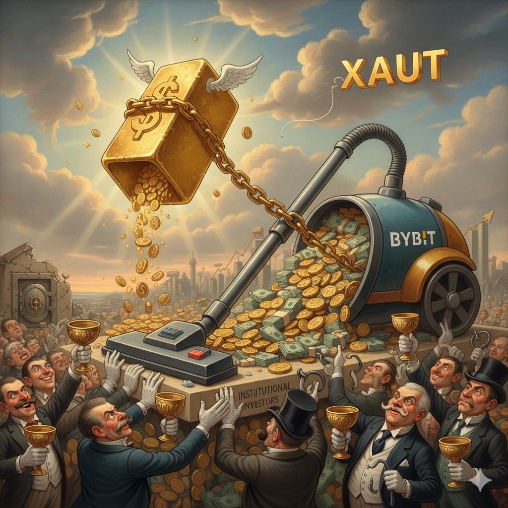 CryptoCoin_HODL's tweet image. #Tether Gold (XAUT) Sees $47M Inflows and Bybit Futures Volume Spike Amid Institutional Interest
