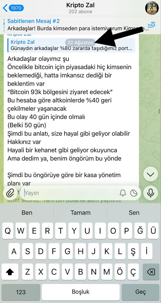 kriptozal's tweet photo. Biz Telegramda ne mi yapıyoruz? 
Hiç. Sadece piyasaya yön veriyoruz ☺️
Bu paylaşımdan tam 49 gün sonra market çöktü 
Takipçi sayımız az diye ve uçuk kaçık hayali hedefler vermedik diye bizi ciddiye almadılar 
Ama “Zal demişti” 
Peki Zal başka ne demişti? 
Fenoların yarısı takipçileriyle birlikte batacak demişti 
Battılar 
Şimdi birbirlerine düşmüşler 
Yiyin birbirinizi 
Yok Binance boykot, yok bilmem alttan alım yaptırmadı 
Geçiniz bunu ve kabul edin artık 
Yanıldınız, hemde rezil rüsva oldunuz 
Bu saatten ultra mega boğa bile sizi paklayamaz

Hayalden uzak, gerçek analizler için geç olmadan aramıza katılın
Ücretsiz Telegram kanalım 
👇👇👇👇
https://t.co/sqRszIwP6D

#btc #bitcoin #binance #ETH #ethereum #AFazenda17 #كاريزما74 #Beckysangels #PakistanCricket #srchafreen #FreenBecky #Trump