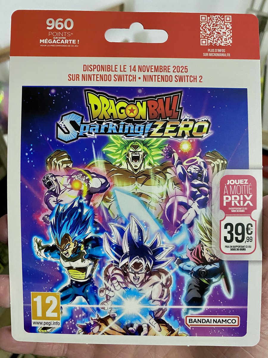 treevax's tweet image. Dans pile 1 mois, je pourrai enfin jouer à Sparking Zero dans les transports et sur ma pause dej’ au taf ! Bordel j’ai hâte !
🔥🔥🔥
#DBSZ #Switch2