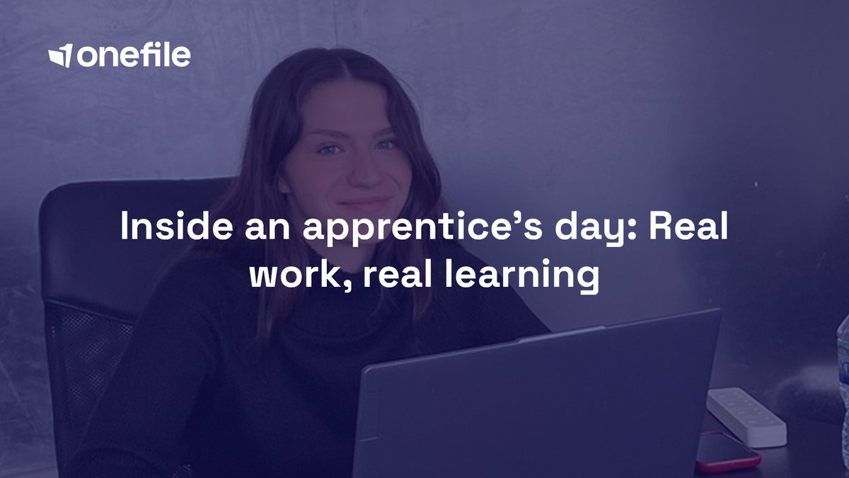 At <a href="/BranaghPR/">BranaghPR</a>, a proud Onefile partner, their apprentice is gaining real-world experience while using Onefile to track progress, reflect on learning and build confidence. 

See how structured support and smart tools make all the difference 👉 eu1.hubs.ly/H0mQvLx0