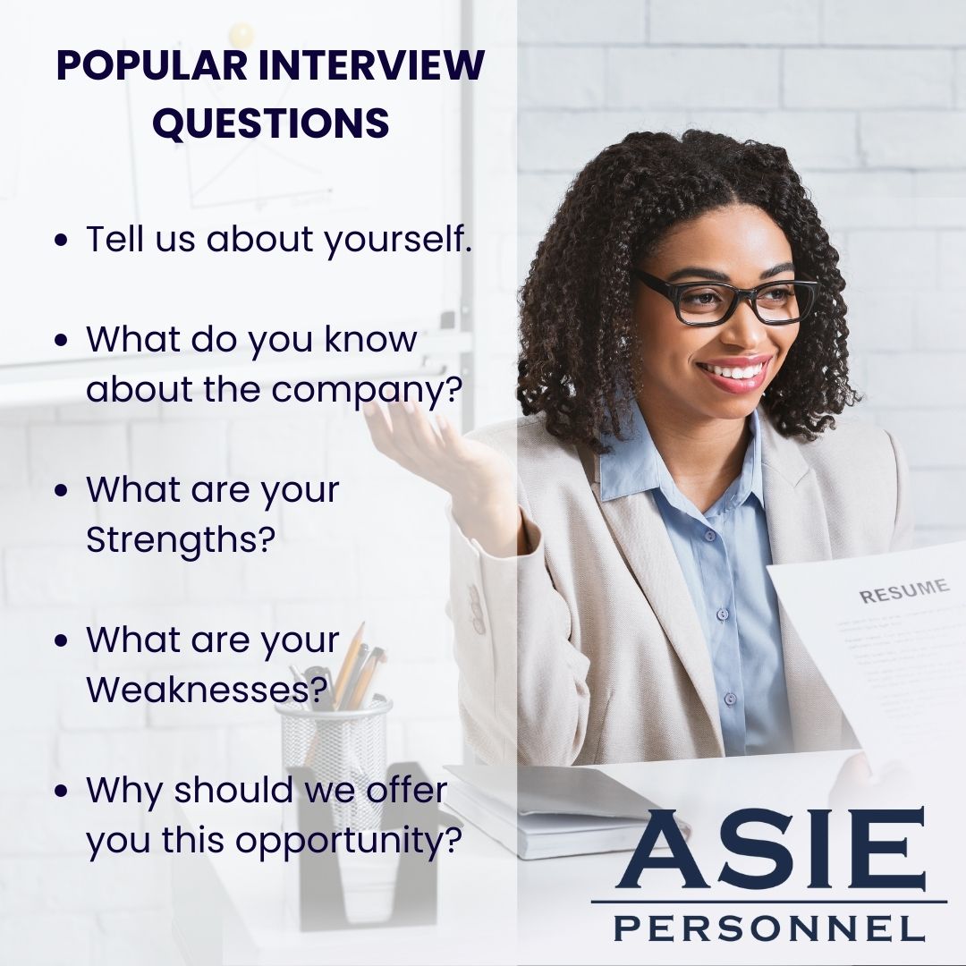 AsiePersonnel's tweet image. #InterviewTip: Behind the typical interview questions is to test:
1 > Can you do the job?
2 > Why you want the job.
3 > Will you fit into the organization?
Click here for more Interview Tips: asie.co.za/job-seekers/
#asiepersonnel #jobinterview #interview