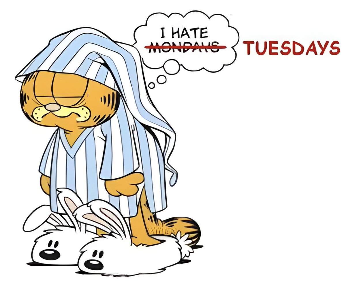gm gm, i almost forgot to say gm with garfield
today feels like a monday