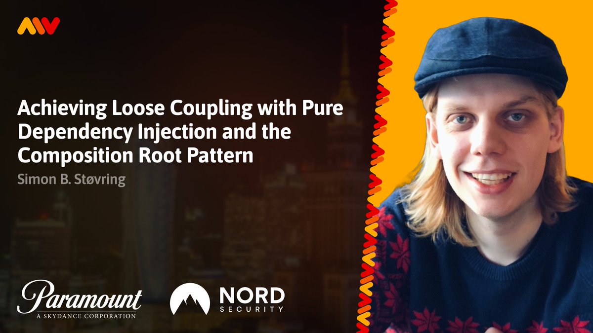 MobileWarsaw's tweet image. Get ready for an inspiring deep dive! 💡
At #MobileWarsaw100, Simon B. Støvring - indie #iOSdev & engineer at Framna - will show how Pure Dependency Injection & the Composition Root Pattern lead to cleaner, more modular and flexible #Swift apps. 📱🚀
🔥 mobilewarsaw.pl/100?s=x