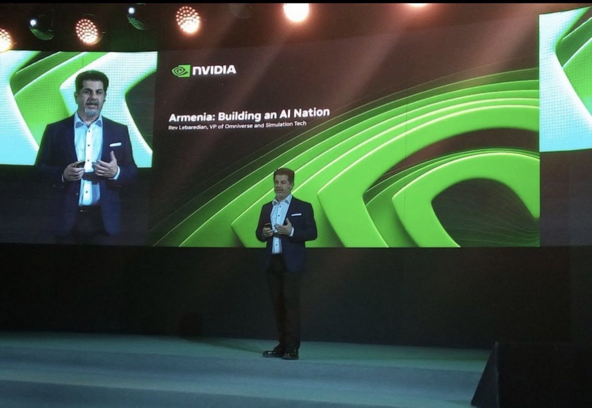ConexaoArmenia's tweet image. O VP da #NVIDIA, Rev Lebaredyan, durante a #Digitec2025 declarou o lançamento de um data center de IA no valor de US$ 500 milhões permitirá que a Armênia ocupe um lugar significativo no mapa tecnológico mundial.