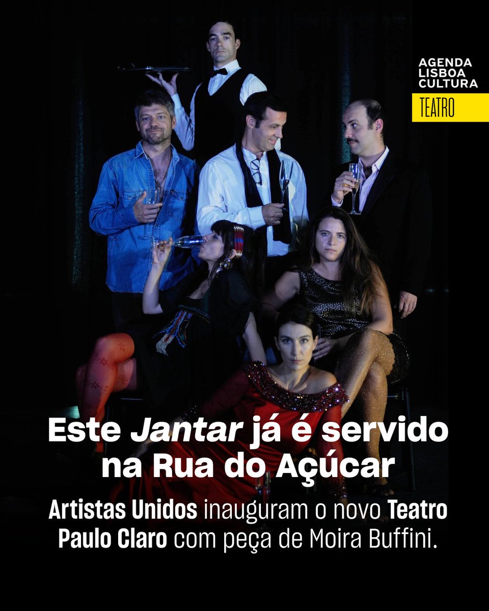 Depois de décadas de incerteza, os Artistas Unidos  têm, por fim, casa própria. Fica no n.º 37 da Rua do Açúcar, no Poço do Bispo, e abre a 23 de outubro, com uma comédia muito negra da dramaturga Moira Buffini. 'Jantar' tem encenação de Pedro Carraca.
agendalx.pt/2025/10/14/est…