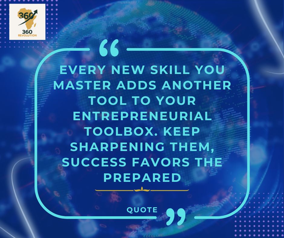 D360revolution's tweet photo. Every skill you learn today is an investment in tomorrow’s success. Entrepreneurship isn’t just about ideas — it’s about the tools you build through learning, consistency, and growth. Stay curious, stay prepared, and success will always find you ready. 💡✨

#growthmindset #goals https://t.co/tbxt4MwoKi
