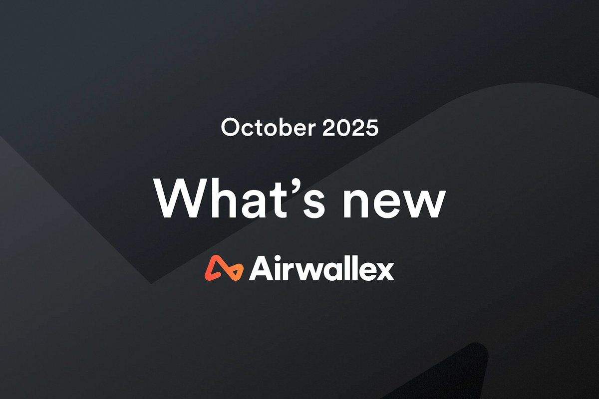 New at Airwallex 🌏

We’re helping businesses earn more, move faster, and simplify operations. Here’s what’s new in October:

💰 Yield in Singapore: Businesses can now earn up to 4.11% on USD and 1.48% on SGD* with full flexibility and no lock-up periods.

🔐 UK Confirmation of