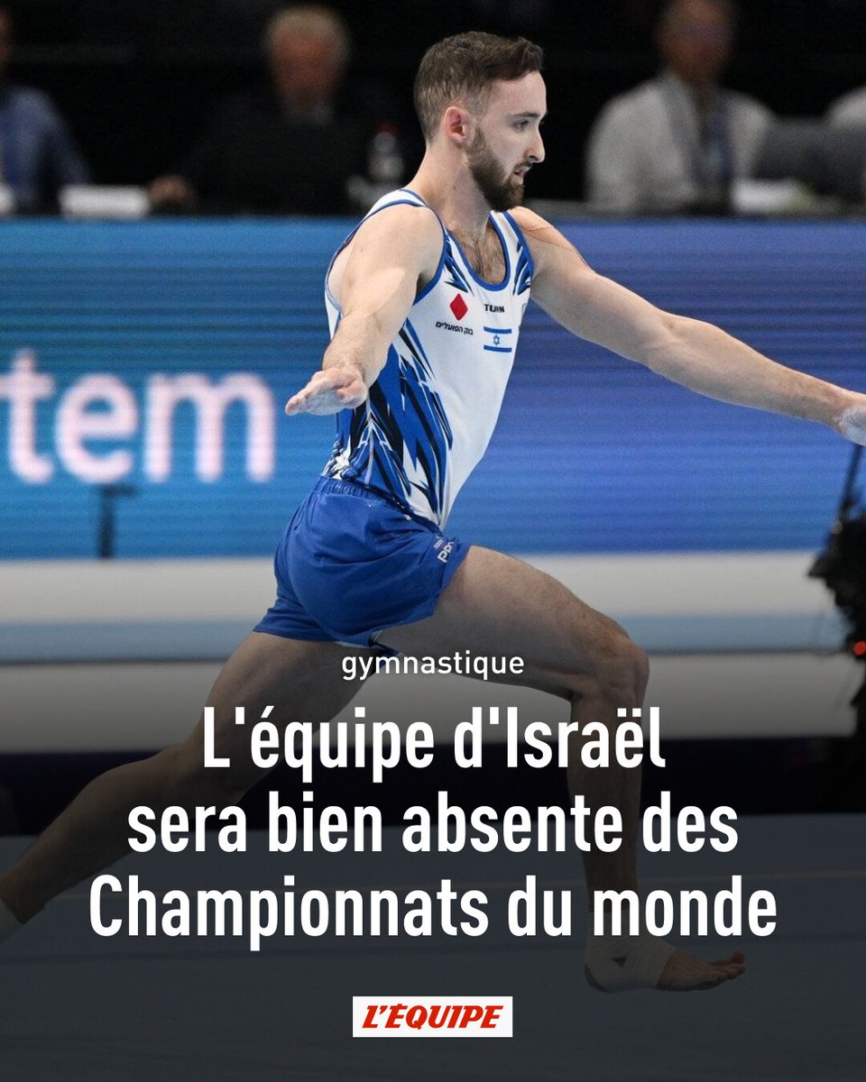 lequipe's tweet image. Interdite d'entrée en Indonésie, l'équipe d'Israël avait demandé au Tribunal arbitral du sport de déplacer ou d'annuler les Championnats du monde de gymnastique. Une demande rejetée par le TAS.
➡️ l.lequipe.fr/xUY
