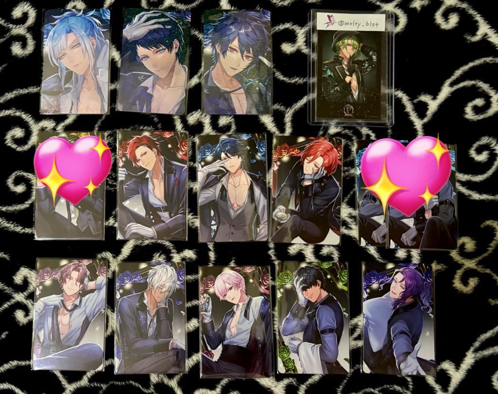 【交換 譲渡】ブラスタ ブラックスター ブラパ 執事 フォトカ バースデー

譲) R:晶 夜光 藍
N:黒曜 鷹見 メノウ ネコメ クー 吉野 カスミ 大牙

求)同種リンドウ、定価
※ Rは交換のみ、黒曜の譲渡は他2枚以上含む場合可

10/18秋葉原手渡し、郵送