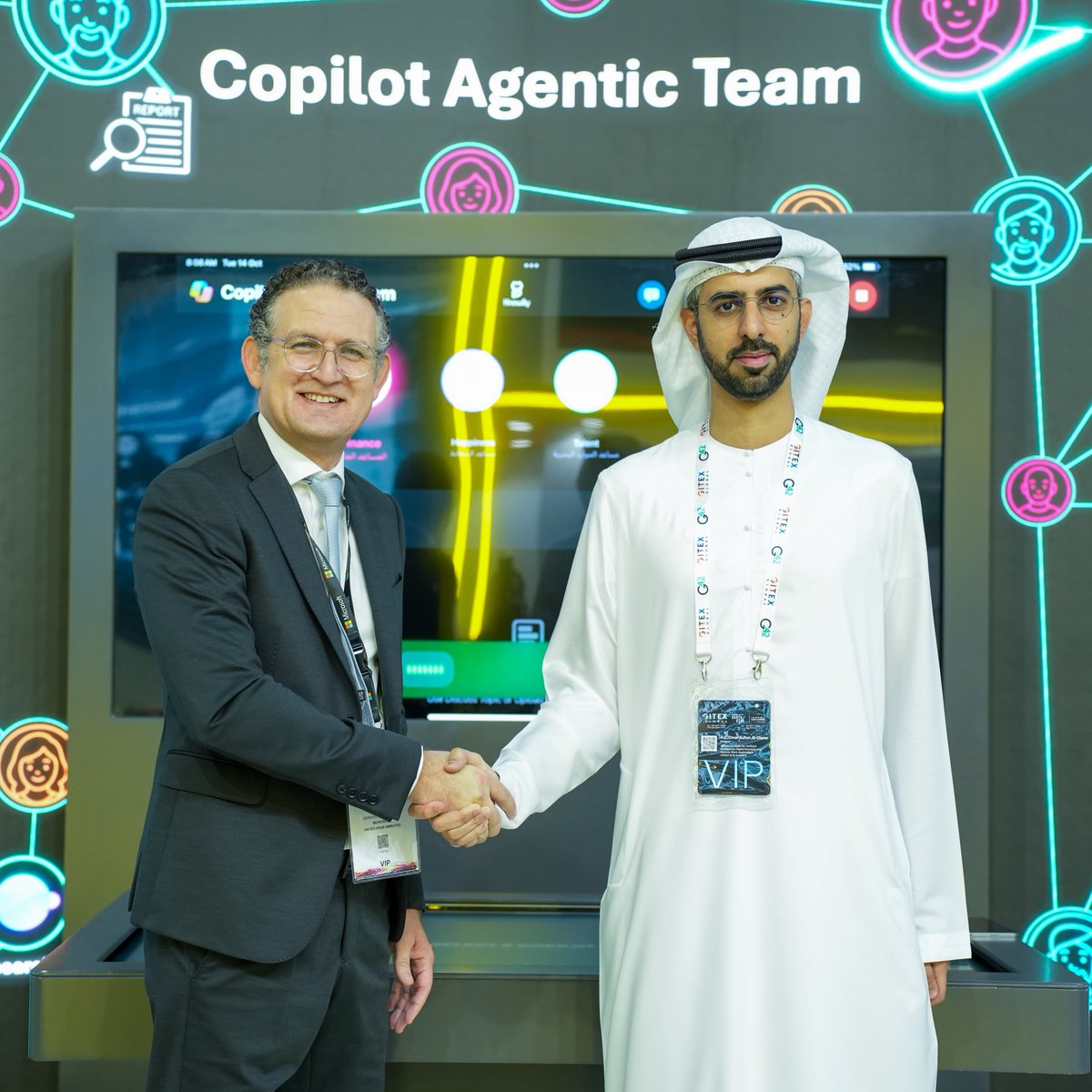 Day two at #GITEXGlobal, and we’re starting strong! 🚀
 
Proud to announce a major milestone: Microsoft 365 Copilot is now enabled for in-country data processing in the UAE, hosted in our Dubai and Abu Dhabi datacenters.
 
#MicrosoftUAE