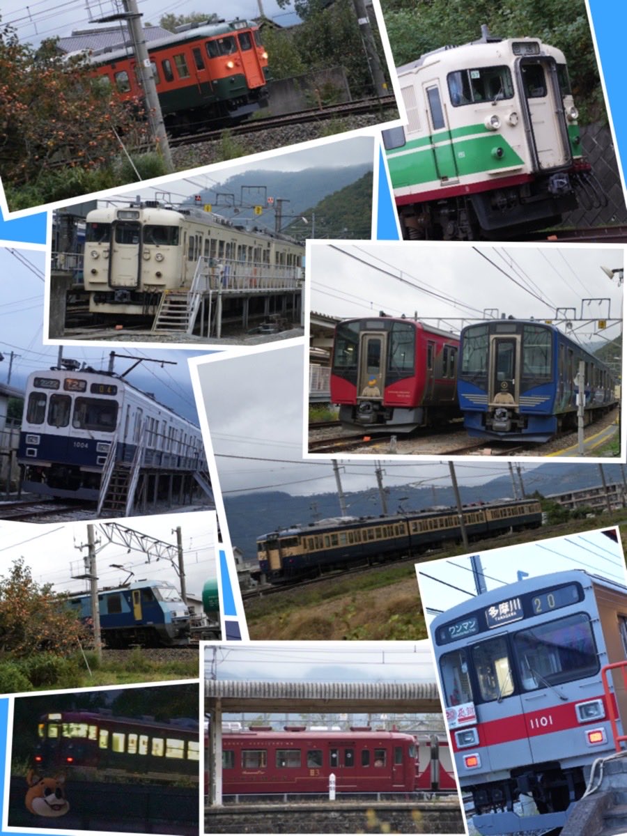 昨日の寄り道♪
道中は色々な色の電車が走ってて楽しい♪