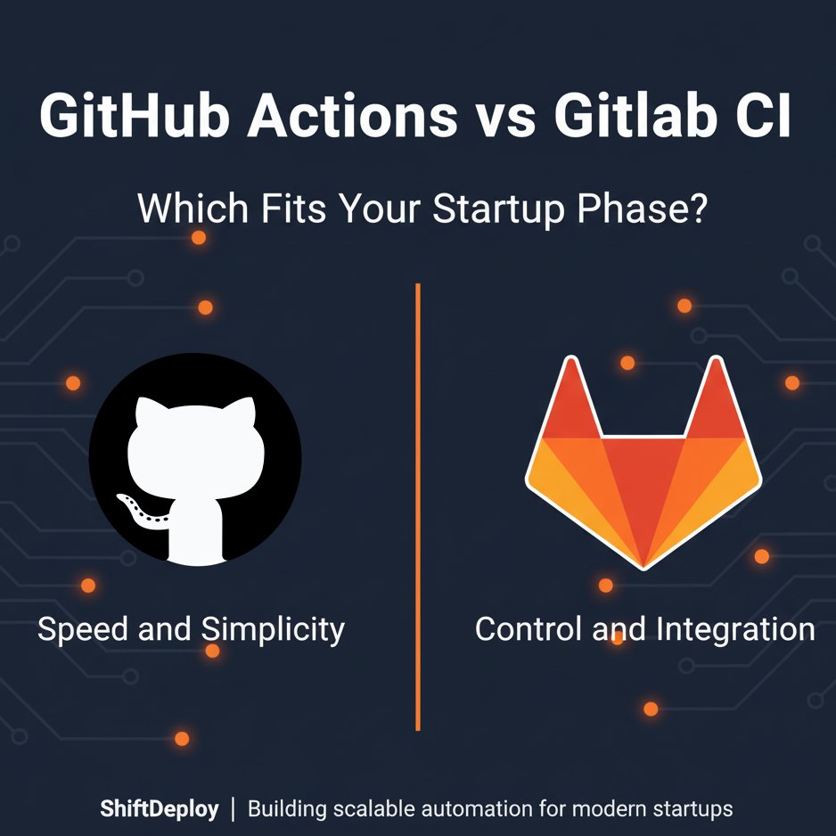 ShiftDeploy's tweet image. GitHub Actions or GitLab CI?
GitHub Actions: simple, fast, ideal for early teams.
GitLab CI: structured, integrated, built for scale.
Which fits your startup’s phase today?
#ShiftDeploy #DevOps #GitHubActions #GitLabCI #StartupScaling